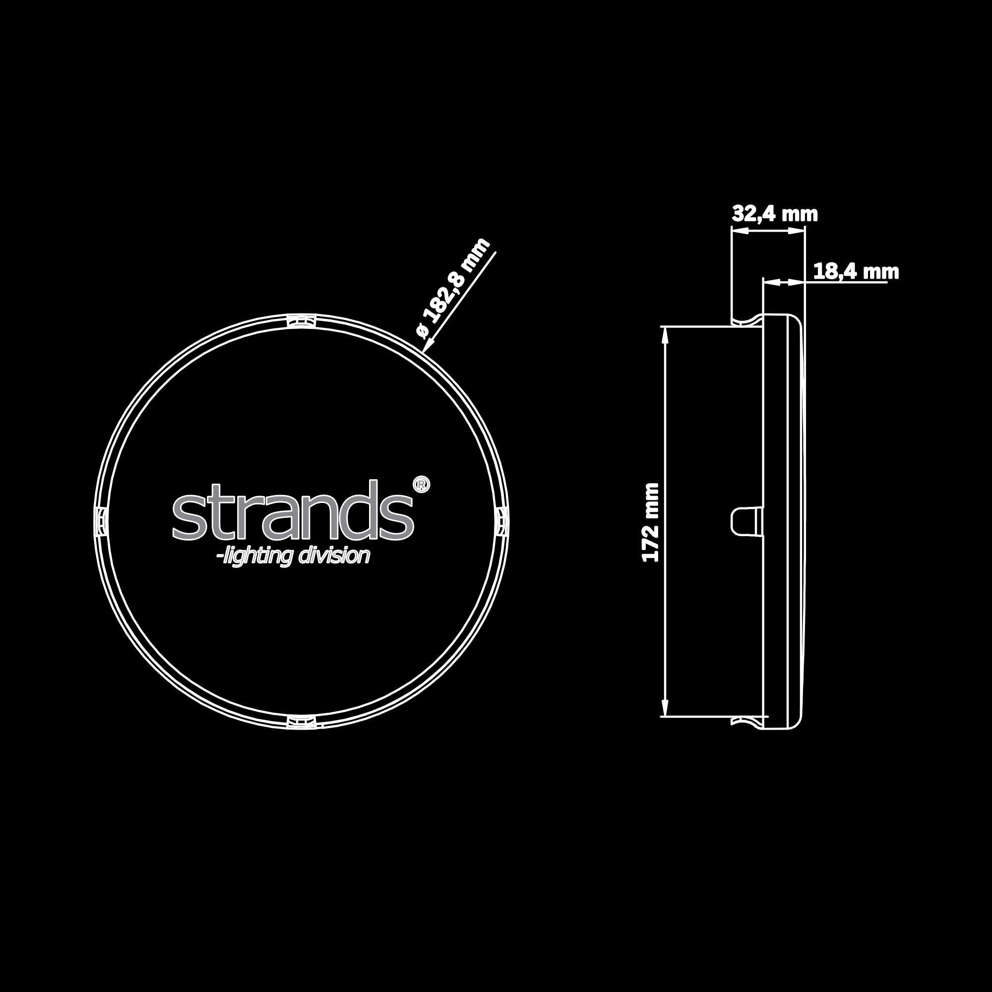 Strands SIBERIA NR/XP LENS COVER DARK 7″
