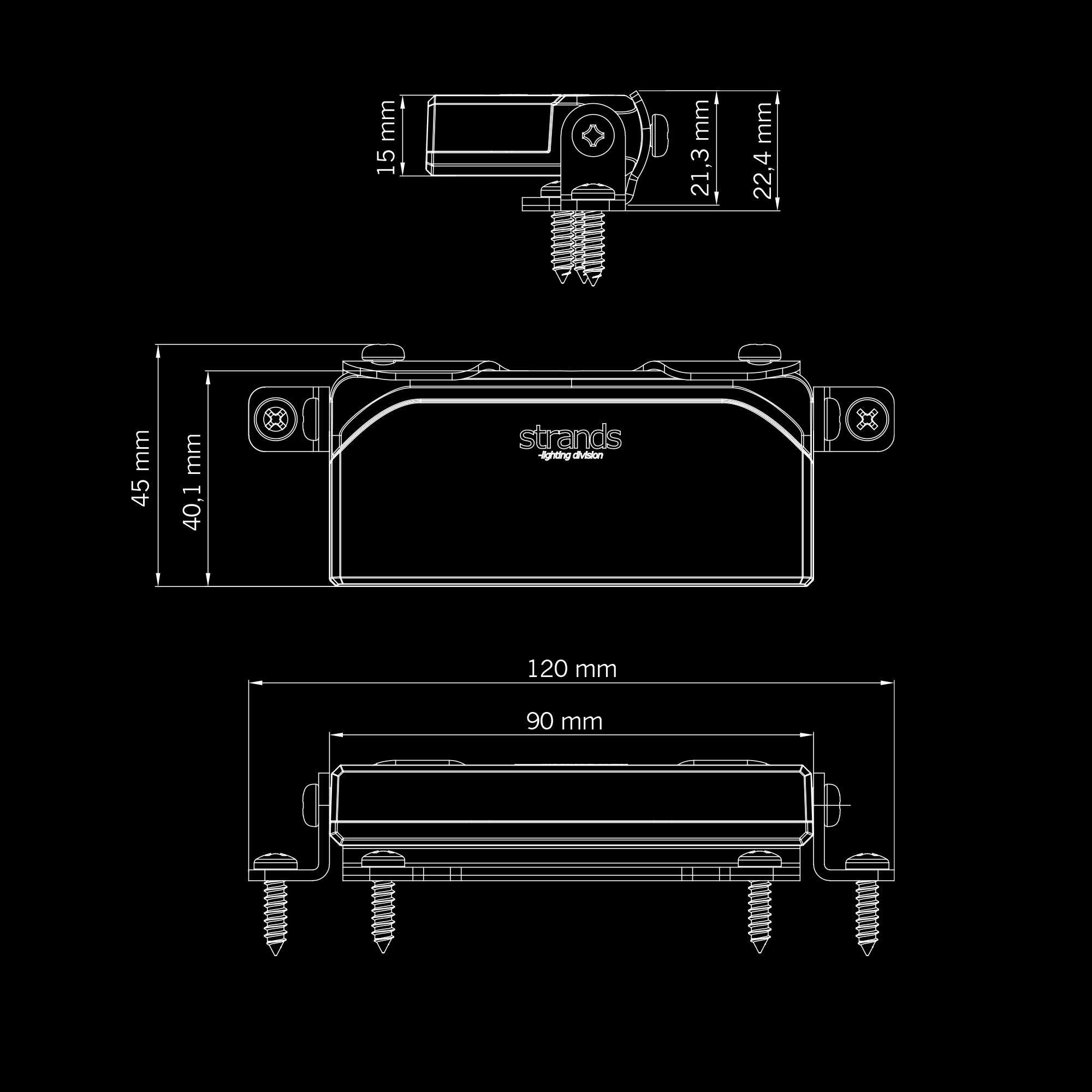 Strands UNITY ULTRA FLAT DUO WARNING/REVERSE LIGHT 18W