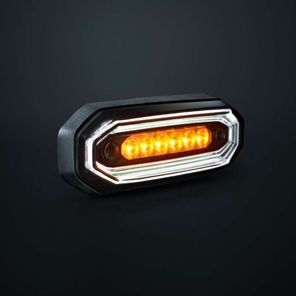 Strands FOR9T AURA LUCE DI SEGNALAZIONE DIREZIONALE 6 LED Bianco/Ambra