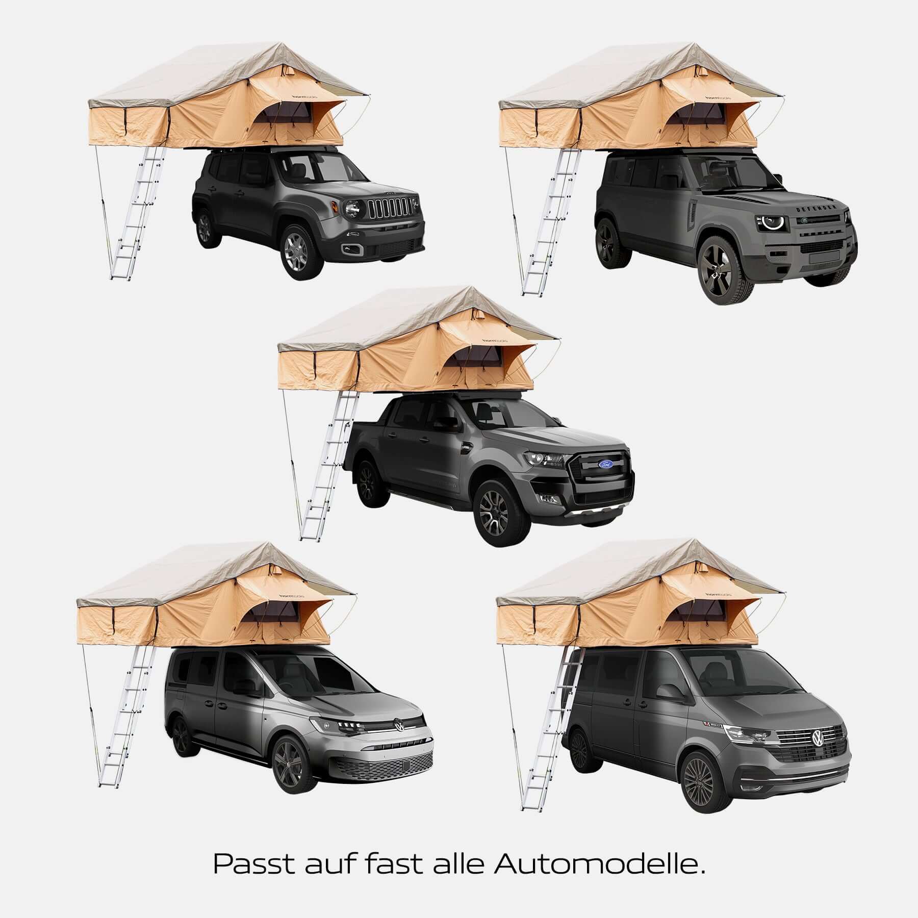 Dachzelt Desert für 3 Personen - 165 cm
