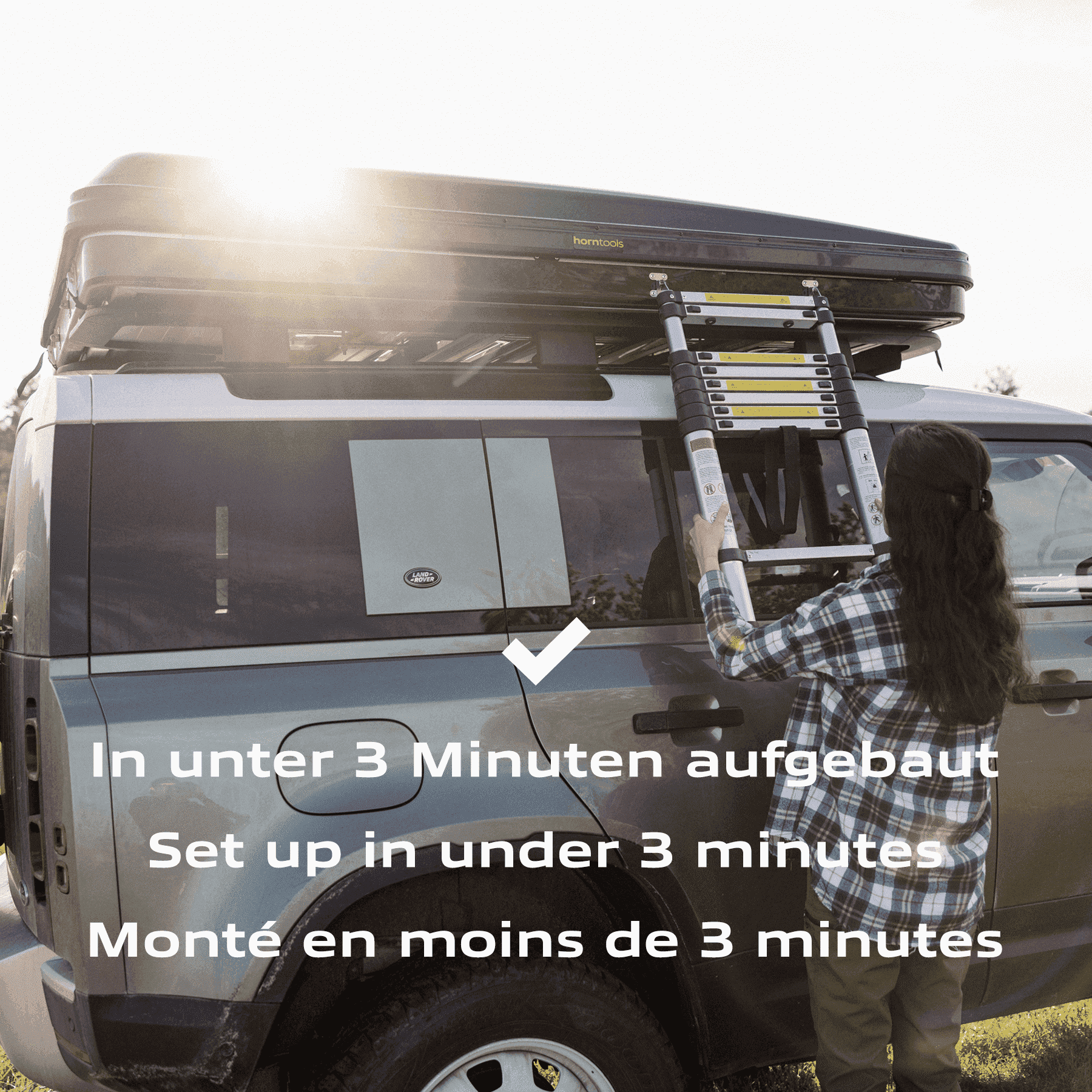 Dachzelt Hartschale Themis für 2 Personen - 140 cm