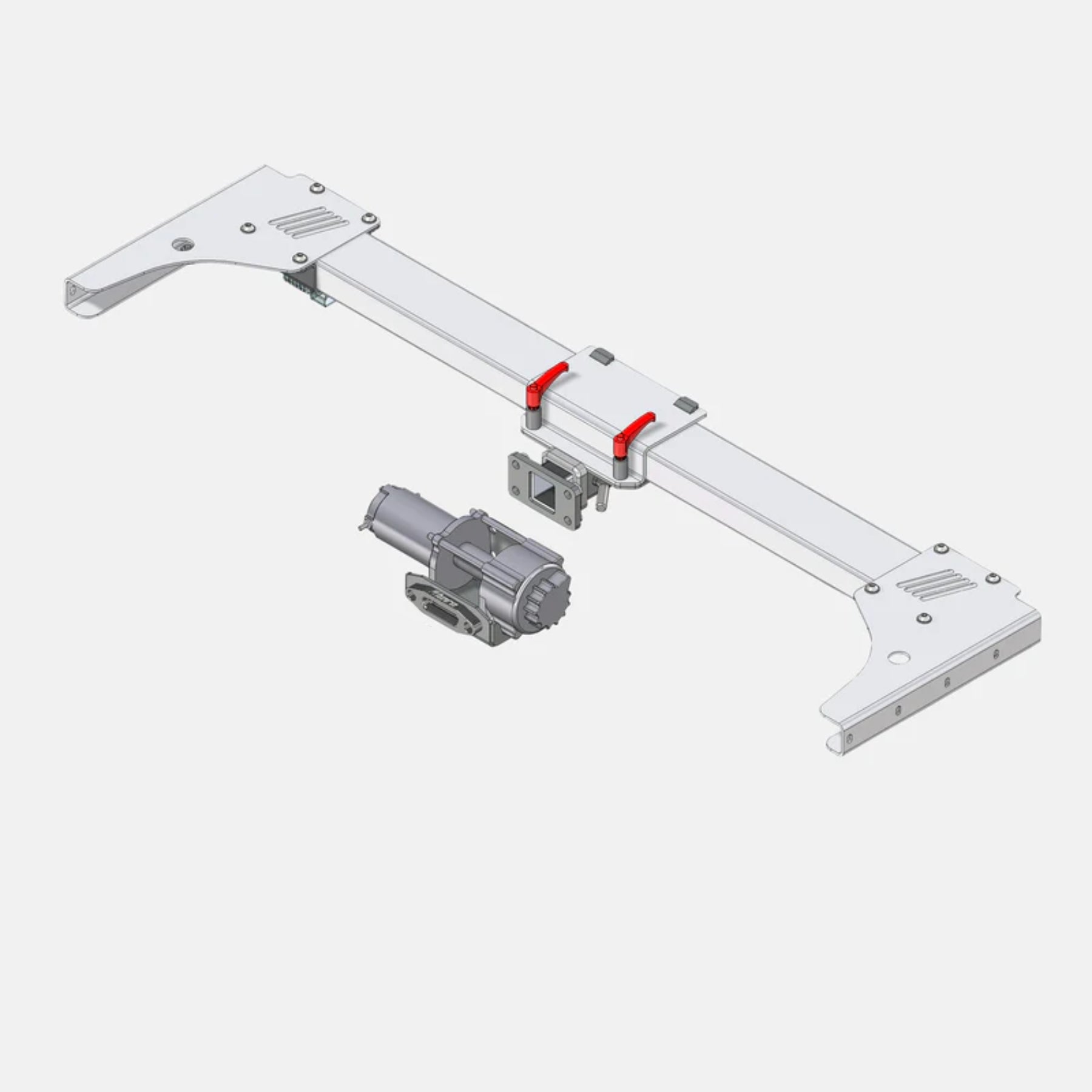 Pick-Up Between rear wind system incl. winch with plastic rope