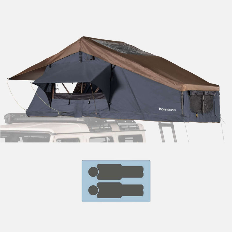 Roof tent Elements Gen II for 2 people - 140 cm - color Ocean