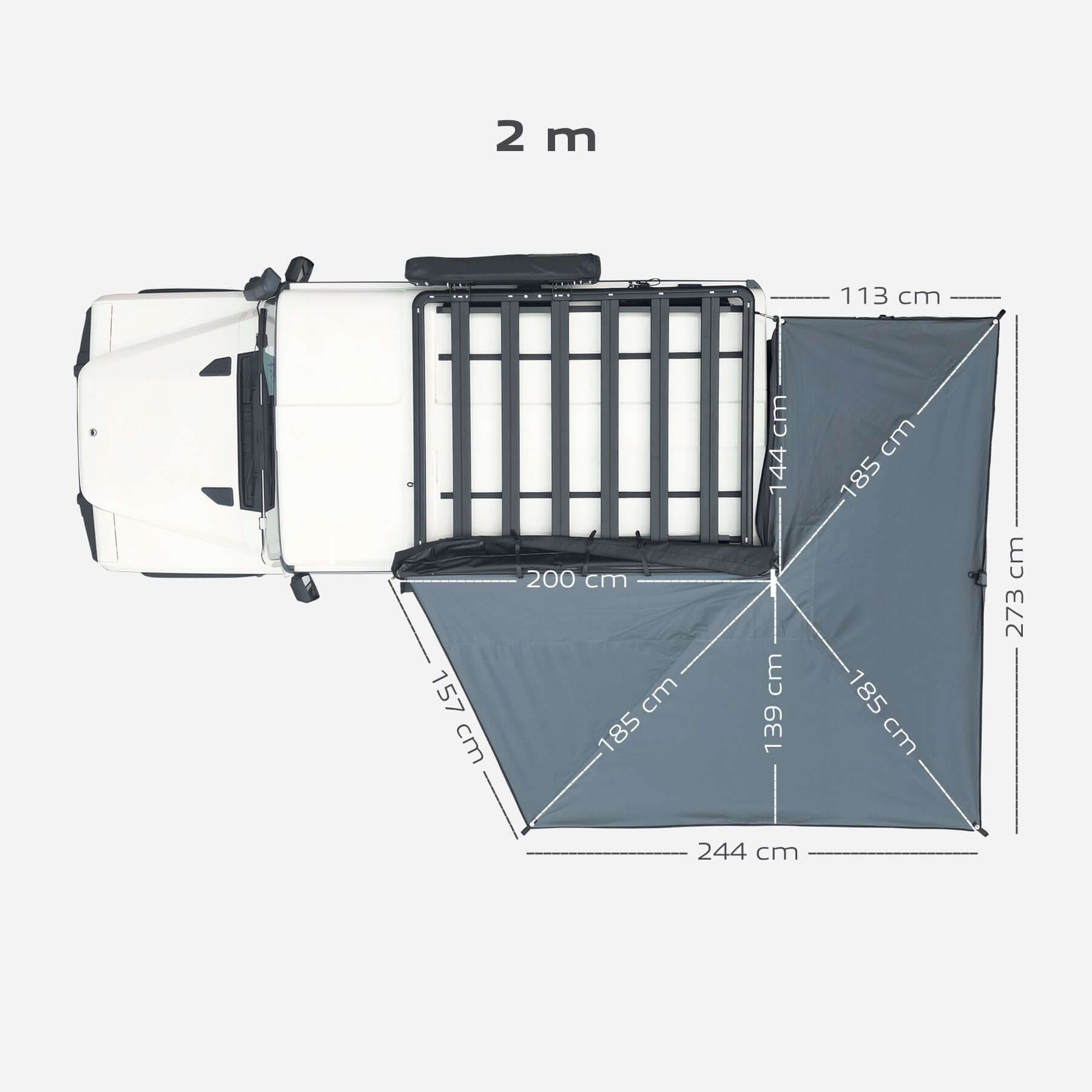 270 Grad Markise Horizon (freitragend)