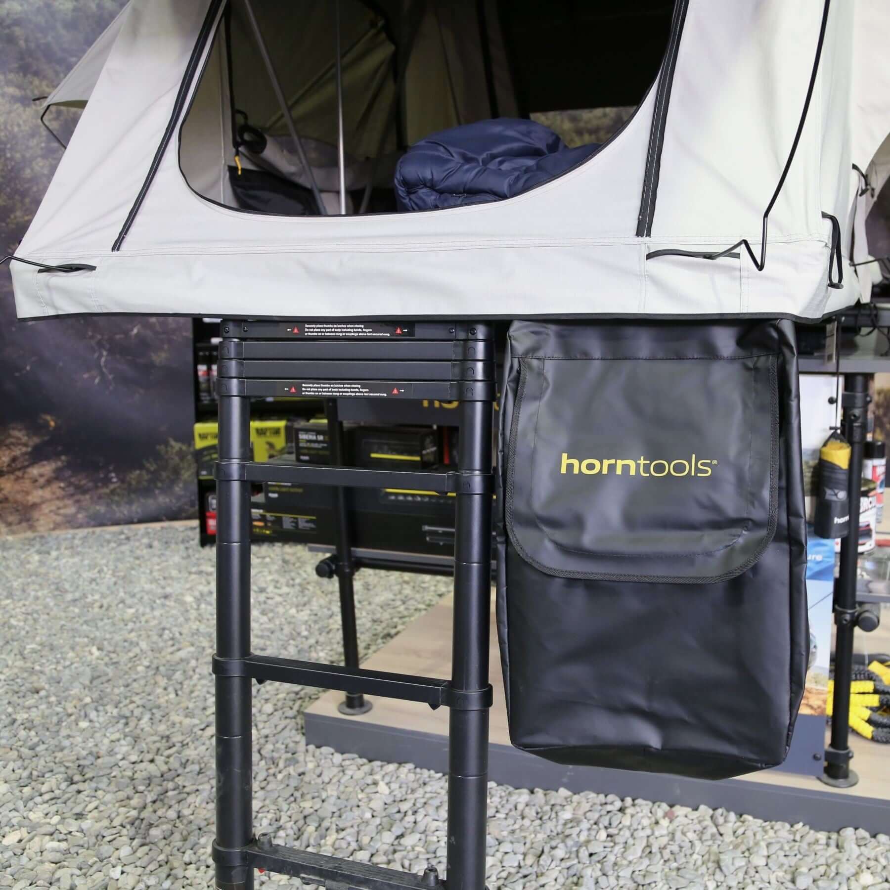 Shoe bag for roof tent 